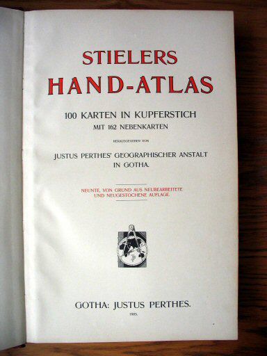 Stielers Hand-Atlas 1905
Titelpagina