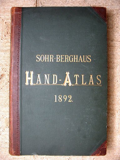 Sohr-Berghaus Hand-Atlas 1892
Voorkant band