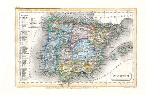 Meyer's Pfennig-Atlas (1834-1841)
14. Spanien (Lief. II = 2)