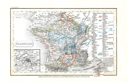 Meyer's Pfennig-Atlas (1834-1841)
15. Frankreich (Lief. XXXIX = 39)