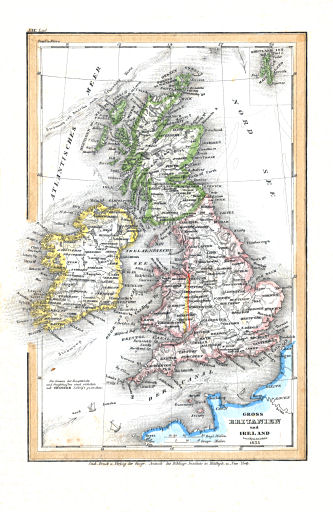 Meyer's Pfennig-Atlas (1834-1841)
19. Gross Britannien und Ireland (Lief. XIX = 19, 1835)