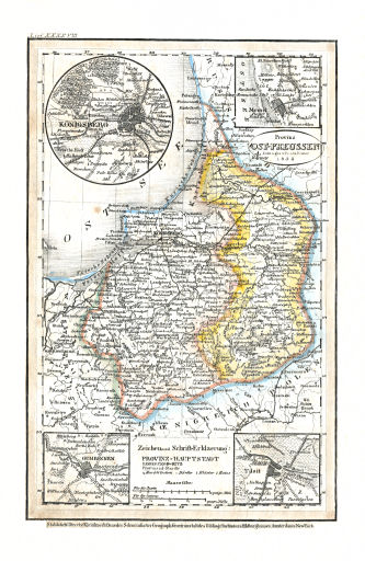 Meyer's Pfennig-Atlas (1834-1841)
40. Provinz Ost-Preussen (Lief. XXXXVIII = 48, 1836)