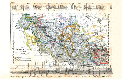 Meyer's Pfennig-Atlas (1834-1841)
61. Das Thüringerwald Gebirge (Lief. C = 100, 1838)
