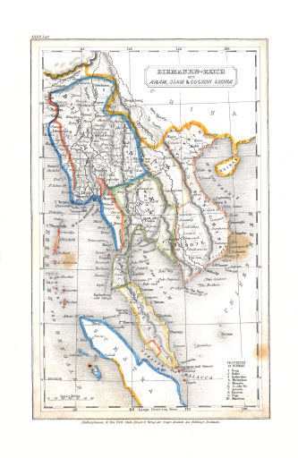 Meyer's Pfennig-Atlas (1834-1841)
89. Birmanen-Reich mit Anam, Siam & Cochin China (Lief. XXXII = 32)