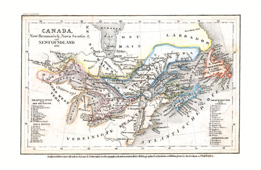 Meyer's Pfennig-Atlas (1834-1841)
92. Canada, New Brunswick, Nova Scotia und Newfoundland (Lief. LXXXIII = 83, 1837)
