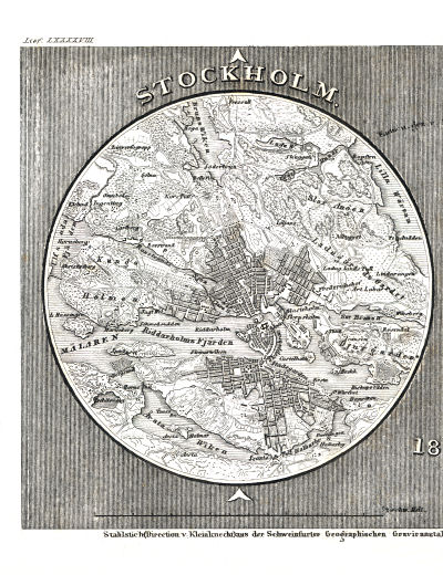 Meyer's Pfennig-Atlas (1834-1841)
104. Stockholm, Lissabon (Lief. LXXXXVIII = 98, 1838)