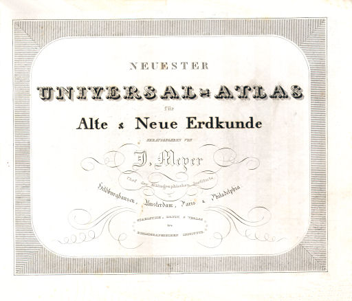 Meyer's Universal-Atlas (1830-1840)
Titelpagina