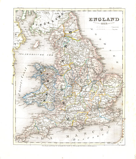 Meyer's Universal-Atlas (1830-1840)
30. England (Nº 36, 1833)