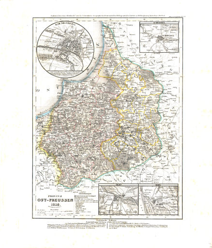 Meyer's Universal-Atlas (1830-1840)
56. Provinz Ost-Preussen (Nº 54, 1836)