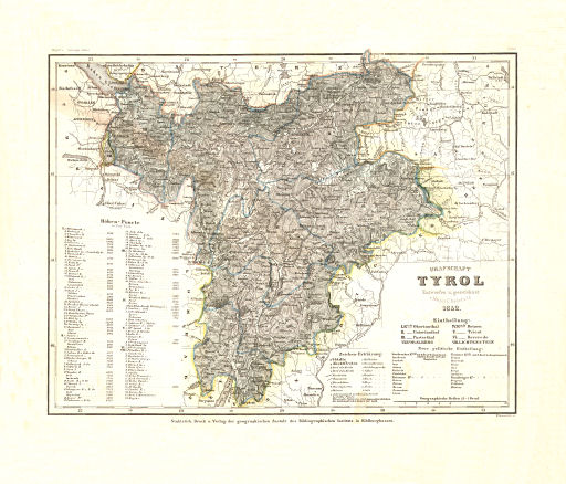 Meyer's Zeitungs-Atlas (1849-1852)
47. Grafschaft Tyrol (Nº 118, 1852)