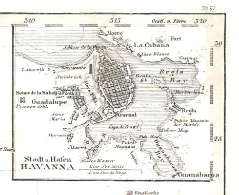 Meyer's Zeitungs-Atlas (1849-1852)
97a. Stadt u. Hafen Havanna