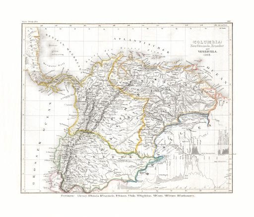 Meyer's Zeitungs-Atlas (1849-1852)
99. (Columbia) Neu-Granada, Ecuador und Venezuela (Nº 17, 1849)