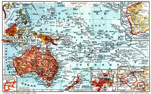 Brockhaus' Kleines Konversations-Lexikon, 1911
1.128a. Australien und Ozeanien I