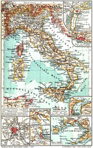 Brockhaus' Kleines Konversations-Lexikon, 1911
1.878a. Italien I