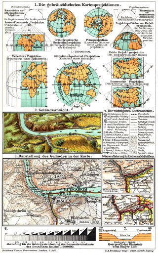 Brockhaus' Kleines Konversations-Lexikon, 1911
1.944a. Kartographie I