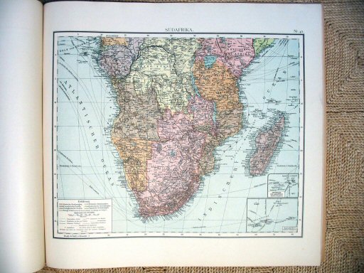 Universal-Atlas, Dr. A. Berg (ca. 1906)
40. Zuid-Afrika / South Africa