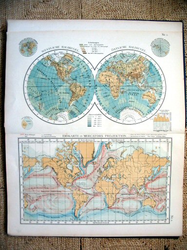 Universal-Hand-Atlas, Dr. A. Berg (ca. 1906)
2. Wereldkaarten / World maps