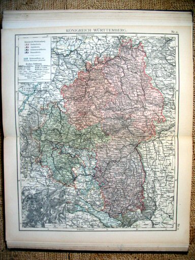 Universal-Atlas, Dr. A. Berg (ca. 1906)
21. Württemberg
