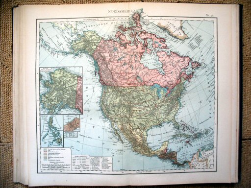 Universal-Atlas, Dr. A. Berg (ca. 1906)
46. Noord-Amerika / North America