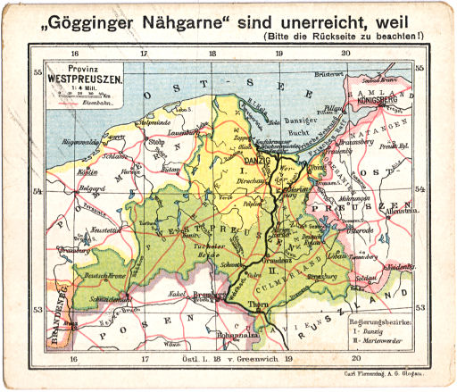 Flemmings Reklame-Atlas (ca. 1910)
(5) Provinz Westpreuszen