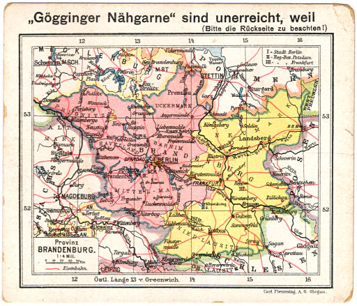 Flemmings Reklame-Atlas (ca. 1910)
(6) Provinz Brandenburg