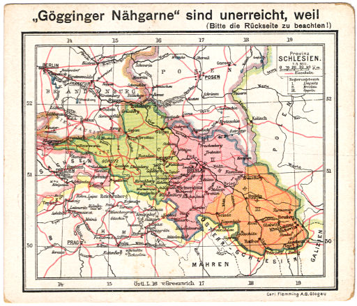 Flemmings Reklame-Atlas (ca. 1910)
(9) Provinz Schlesien