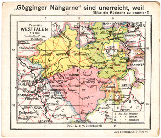 Flemmings Reklame-Atlas (ca. 1910)
(11) Provinz Westfalen