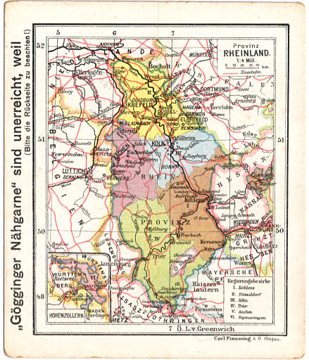 Flemmings Reklame-Atlas (ca. 1910)
(12) Provinz Rheinland