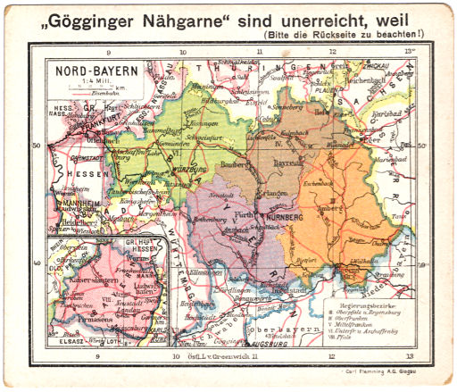 Flemmings Reklame-Atlas (ca. 1910)
(16) Nord-Bayern