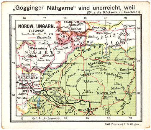 Flemmings Reklame-Atlas (ca. 1910)
(30) Nordw. Ungarn