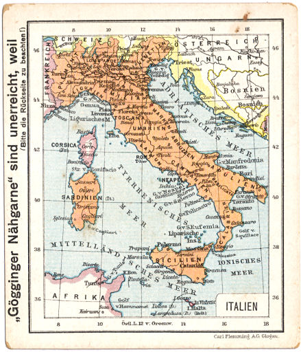 Flemmings Reklame-Atlas (ca. 1910)
(38) Italien