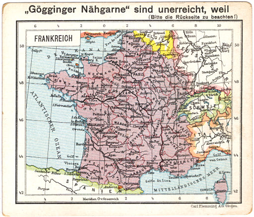 Flemmings Reklame-Atlas (ca. 1910)
(44) Frankreich