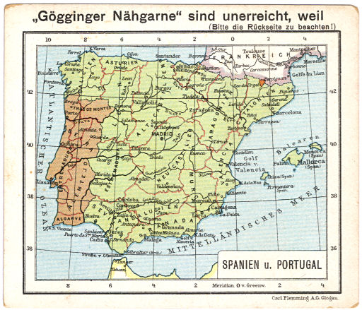 Flemmings Reklame-Atlas (ca. 1910)
(45) Spanien u. Portugal