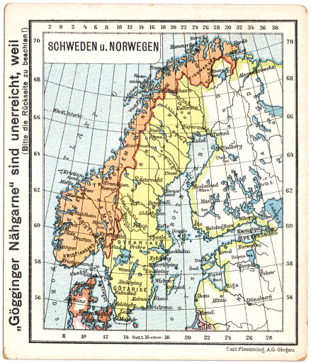 Flemmings Reklame-Atlas (ca. 1910)
(50) Schweden u. Norwegen