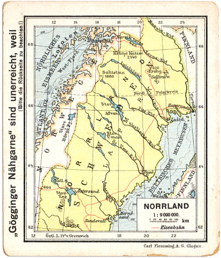 Flemmings Reklame-Atlas (ca. 1910)
(53) Norrland