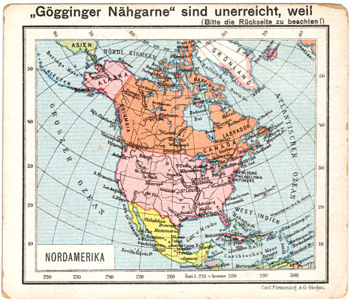 Flemmings Reklame-Atlas (ca. 1910)
(58) Nordamerika