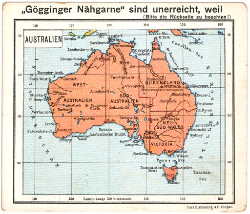 Flemmings Reklame-Atlas (ca. 1910)
(60) Australien