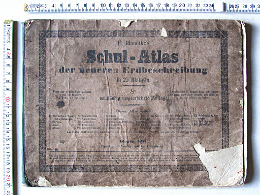 Handtke's Schul-Atlas (1851)
Voorkant band