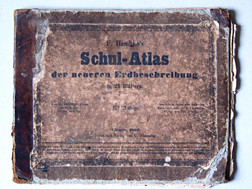 Handtke's Schul-Atlas, 1860
Voorkant band