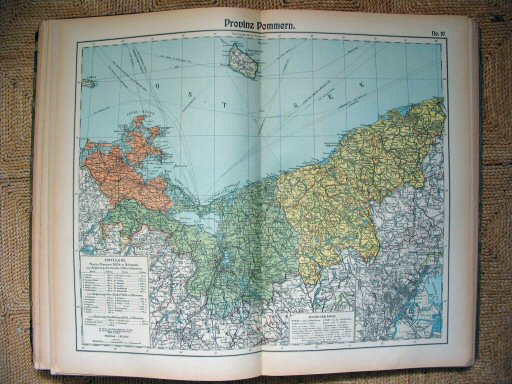 Hand-Atlas Otto Herkt (ca. 1910)
10. Pommeren / Pomerania