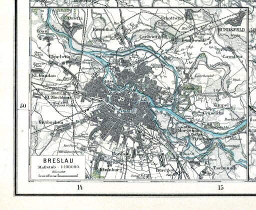 Hand-Atlas Otto Herkt (ca. 1910)
12a. Breslau (Wrocław)