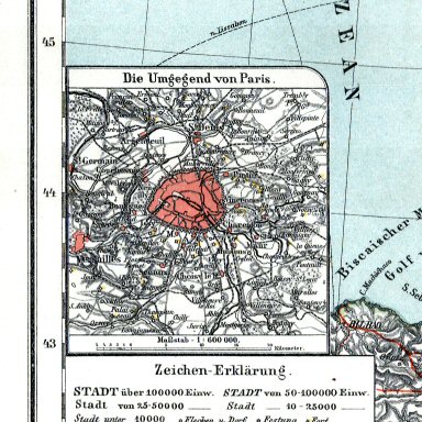 Hand-Atlas Otto Herkt (ca. 1910)
31a. Parijs / Paris