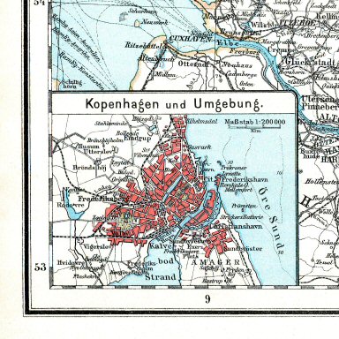 Hand-Atlas Otto Herkt (ca. 1910)
35a. Kopenhagen / Copenhagen