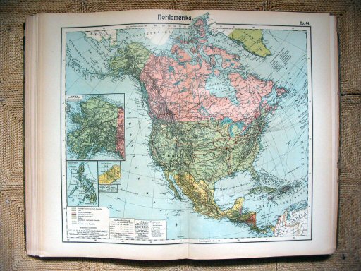 Hand-Atlas Otto Herkt (ca. 1910)
44. Noord-Amerika / North America