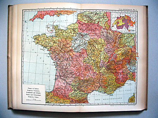 Atlas Hierarchicus 1929
7. France et Suisse
Frankrijk en Zwitserland / France and Switzerland