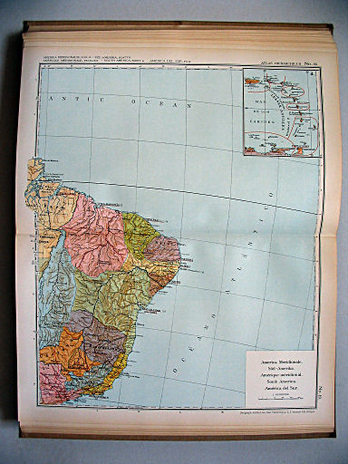 Atlas Hierarchicus 1929
19. America meridionale, fogl. II
Zuid-Amerika, blad II / South America, sheet II