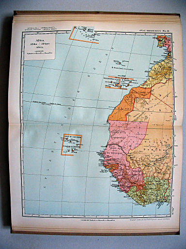 Atlas Hierarchicus 1929
26. Africa, fol. I
Afrika, blad I / Africa, sheet I