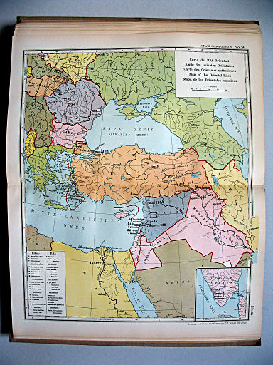 Atlas Hierarchicus 1929
34. Carta dei Riti Orientali
Kaart van de oosters-katholieke Kerken / Map of the Oriental Rites