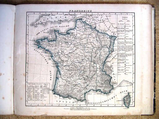 Sohr-Berghaus Hand-Atlas 1847
Frankrijk (kaart 43)
France (sheet 43)
