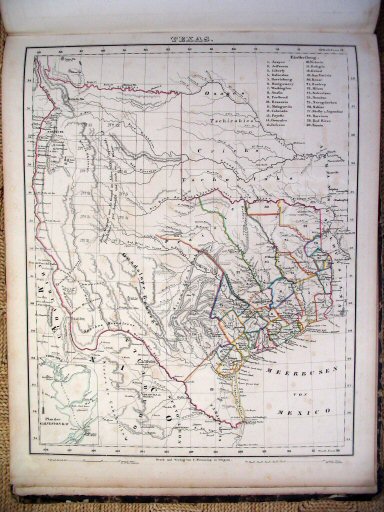 Sohr-Berghaus Hand-Atlas 1847
Texas (kaart S.29)
Texas (sheet S.29)